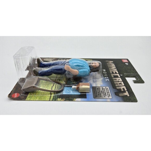 Minecraft Movie Steve 12” Action Figure Mattel 2024 New Film Character Toy - Picture 3 of 6